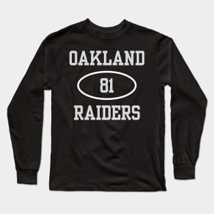 OAKLAND RAIDERS TIM BROWN #81 Long Sleeve T-Shirt